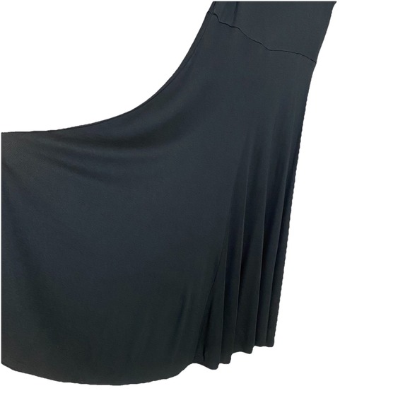 Marine Layer Black Lexi Rib Fit & Flare Midi Sleeveless Dress Women Sz M - Picture 7 of 12